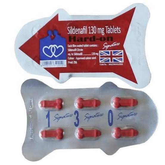 Hard On kırmızı Sildenafil 1 kutu 130 mg 6 Tablet 